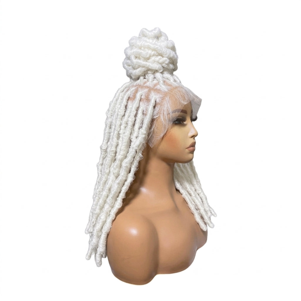 Realistic faux locs hair