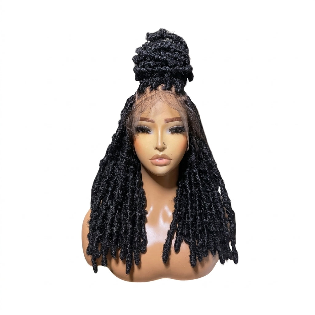 Realistic faux locs hair