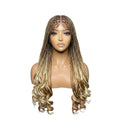 French curl knotless braids