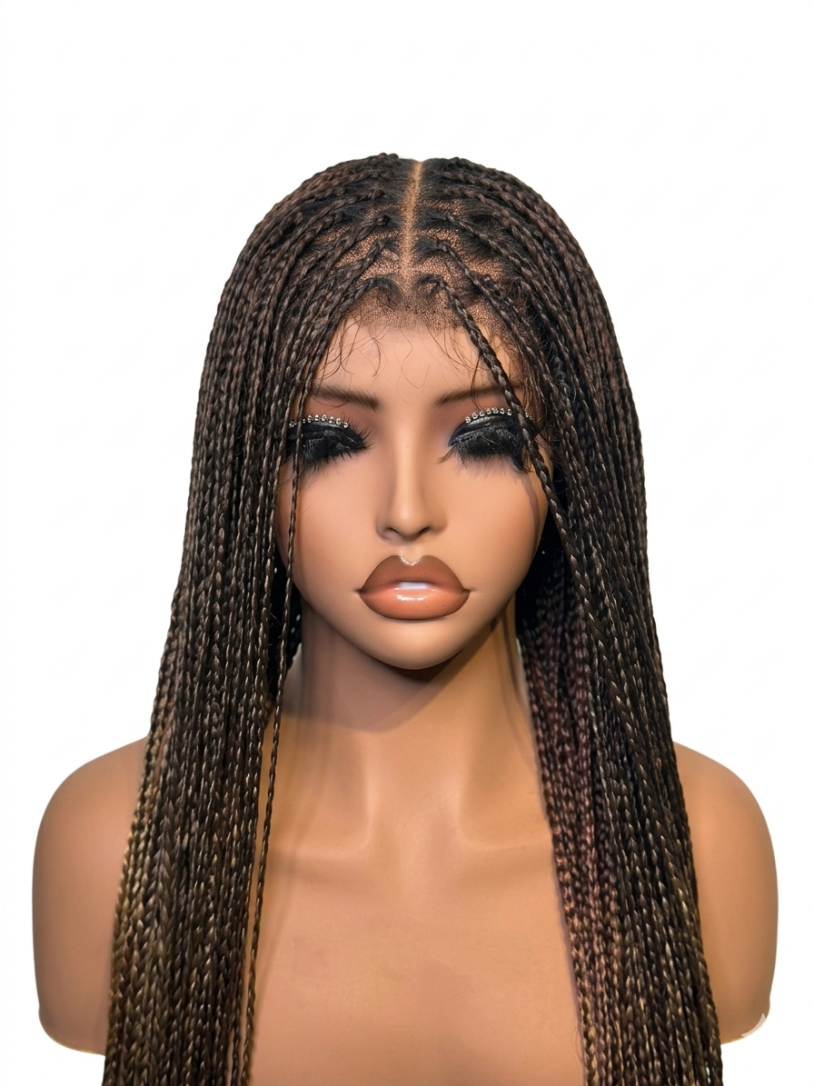 Bone Straight Knotless braided wig