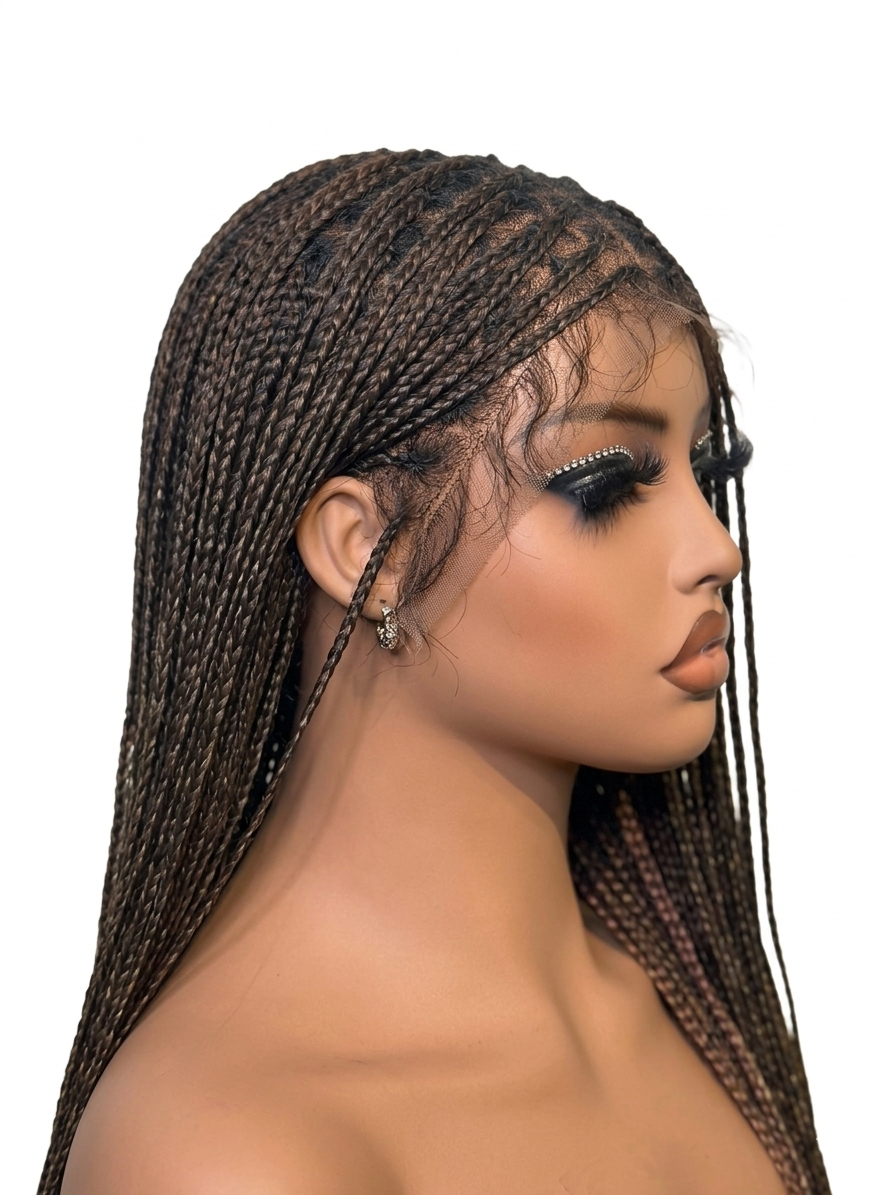 Bone Straight Knotless braided wig